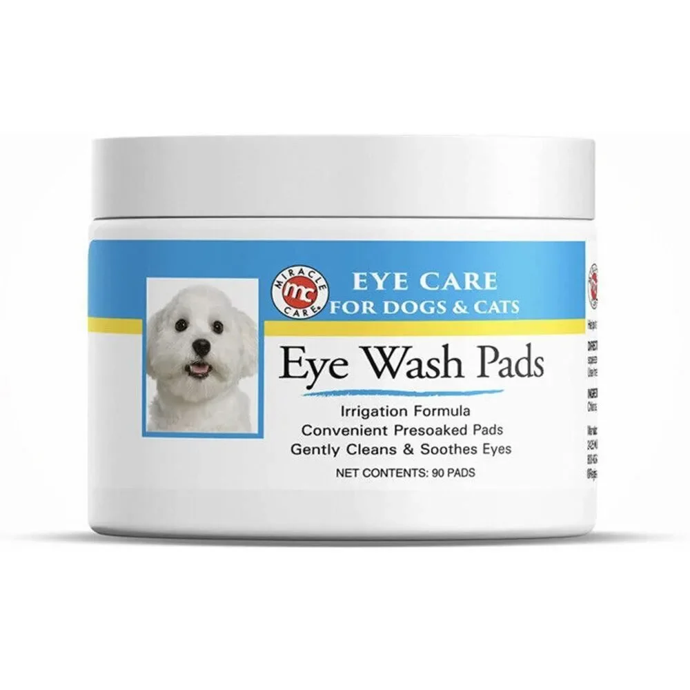 Miracle Care Eye Clear Sterile Eye Wash Pads for Dogs Cats, 90-Count NEW SEALED